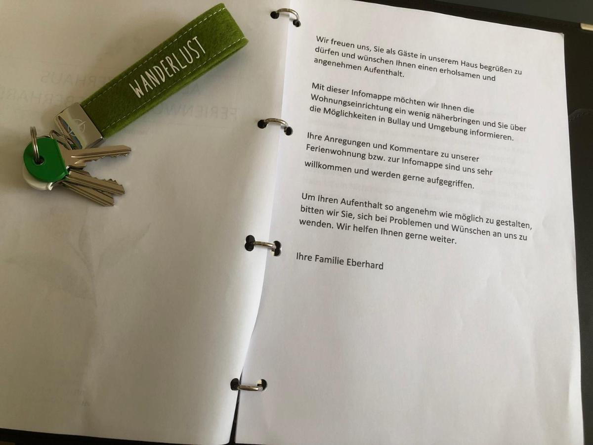 Ferienwohnung Eberhard Altes Winzerhaus Bullay Eksteriør bilde